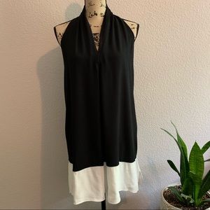 Max Studio sleeveless trapeze dress Small